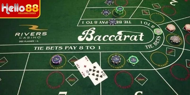 Baccarat Hello88 với dealer thật và tỷ lệ trả thưởng cao