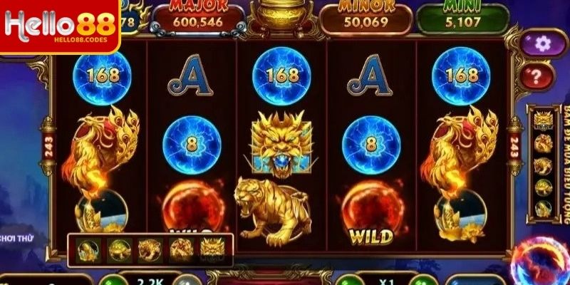Các biểu tượng đặc biệt tạo cơ hội thắng và thưởng lớn