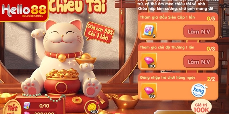 Mèo chiêu tài Hello88 được hội viên yêu thích