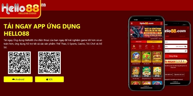 Tính năng khi bạn tiến hành tải app Hello88