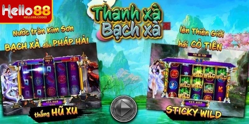 Thanh Xà Bạch Xà Hello88 – Slot Á Đông hồi hộp, dễ thắng