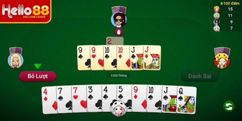 Tiến lên Hello88 với hệ thống tính điểm rõ ràng