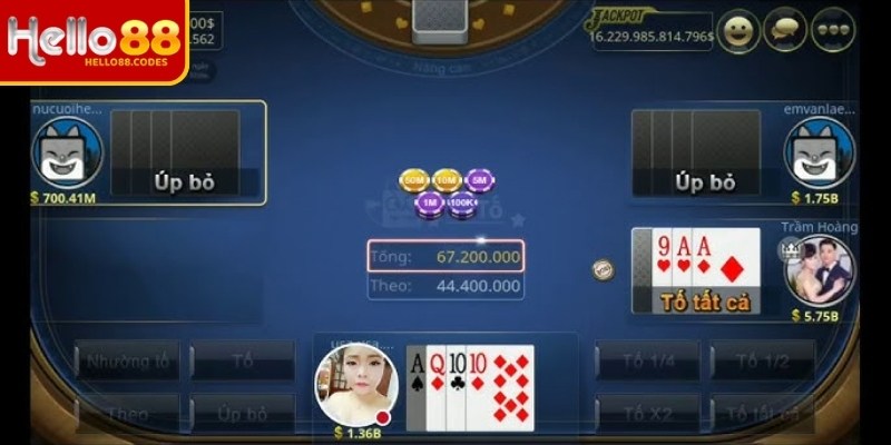 Các tùy chọn xử lý tình huống và ra lệnh cược